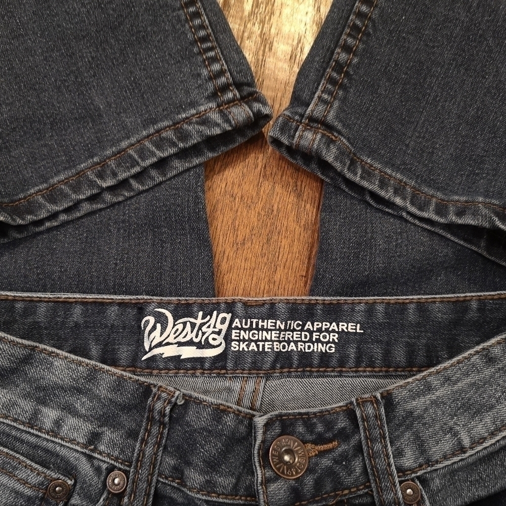 WEST 49 Kids Jeans, Blue, Relaxed Skateboarding Cut, Size 8 Kids - - Picture 6 of 8